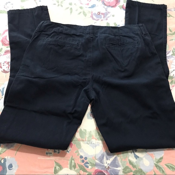 Hollister skinny navy blue chino pant 7R inseam 31 - Picture 5 of 8